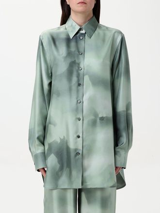 Stella McCartney Zijden Shirt Paardafdruk Relaxed Fit