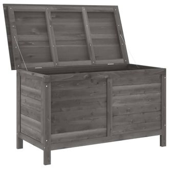 Berkfield Home Garden Storage Box Anthracite 99x49.5x58.5 cm Solid Wood Fir in Dark Grey