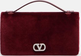 Valentino Garavani VLogo velvet crossbody bag