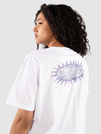 Santa Cruz Acid Oval Dot T-Shirt bianco