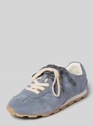Marc O'Polo Low Top Sneaker aus Veloursleder-Mix Modell FABIANA 4B in Hellblau, Gr&ouml;&szlig;e 36