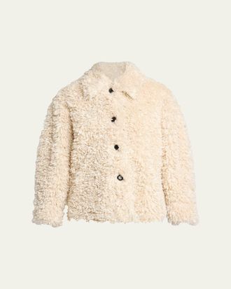Isabel Marant Tarvey Faux-Fur Shirt Jacket