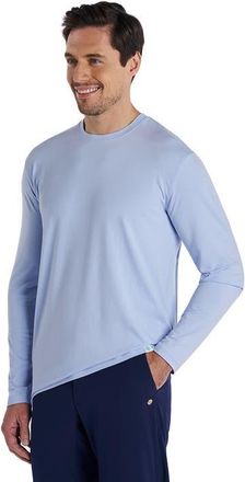 Coolibar Mens Long Sleeve T-Shirt - UPF 50+ Sun Protection - Morada in Periwinkle Purple at Nordstrom, Size Xx-Large