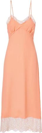 Simone Rocha Lace Trim Slip Dress - Dames - Casual kleedjes - Beige - M - Polyester - Kleedjes