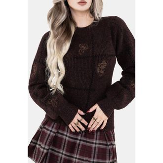 Disturbia Hexborn Baba Yaga Knit Sweater in Brown at Nordstrom, Size X-Large
