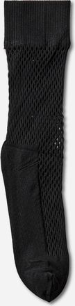 Comme Des Gar&ccedil;ons Nylon Mesh Long Socks Black
