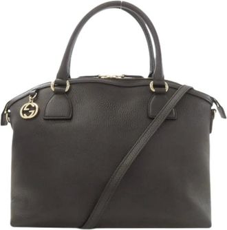 Gucci Pre-owned Handbags, female, Black, Size: ONE SIZE Pre-owned Vintage Handbag