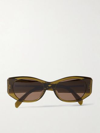 Celine Occhiali Da Sole In Acetato Con Montatura Cat-eye - Verde