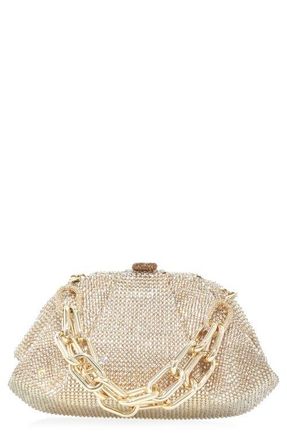 Judith Leiber Gemma Crystal Clutch in Champagne Prosecco at Nordstrom