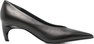 Sergio Levantesi Eloisa pointed heel pumps - women - Calf Leather/Calf Leather/Calf Leather/Rubber - 36 - Black