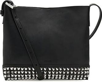 AllSaints Asha Emb Mini Bag Shoulder Womens Handbags Black, Leather