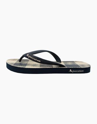 Aquascutum Mens Aquascutum Macro Iconic Flip Flop Navy 11 - Size: 11