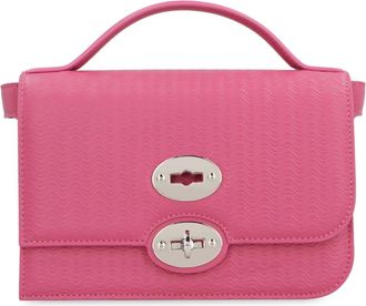 Zanellato Ella Handbag - Dames - Handtassen - Roze - ONE Size - Leer - Tassen