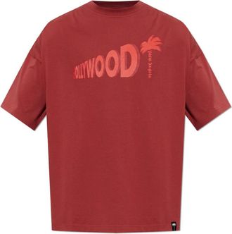 Palm Angels Sunset Blvd Palm T-Shirt - Heren - T-shirts - Rood - L - Katoen - Tops