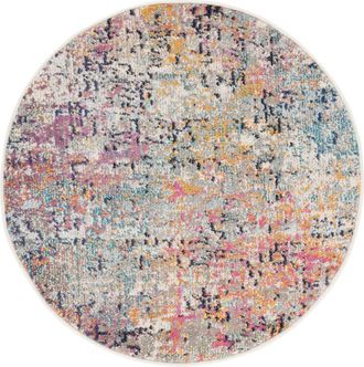 Safavieh Alfombra Gris/Rosa/Multicolor 122 X 122 cm