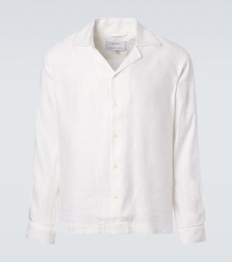 Frescobol Carioca Safra linen-blend shirt