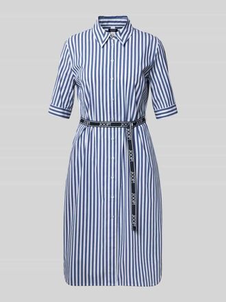 Joop Hemdblusenkleid mit G&uuml;rtel Modell Dominique2 in Marine, Gr&ouml;&szlig;e 34