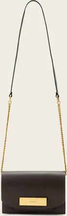 AllSaints Etta Leather Clutch Bag