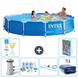 Intex Piscina Con Estructura Redonda - 366x76 Cm - 7-piezas S267