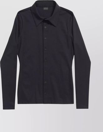 Balenciaga stretch-jersey long-sleeve shirt