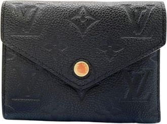 Louis Vuitton Black Noir Monogram Empreinte Wallet (Tri-Fold) (Pre-Owned)