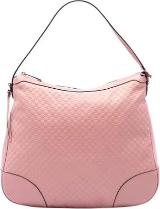 Gucci Pre-owned Bree Schoudertas - Dames - Vintage Schoudertas - Roze - ONE Size - Leer - Vintage