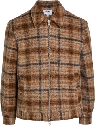 Wax London Heath Checked Wool-blend Jacket - Multicoloured 1 - Xxl