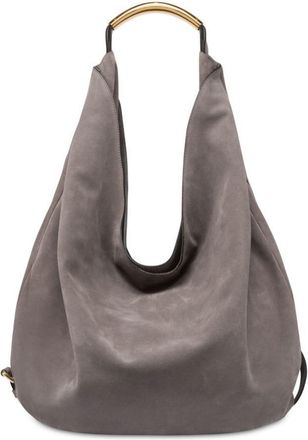 Moschino Handle Me leather shoulder bag - women - Calf Leather - One Size - Grey