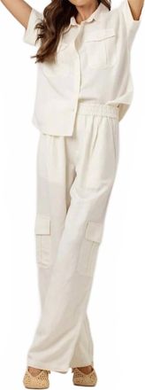 Sundays Womens Sabine Cargo Pants In Off White