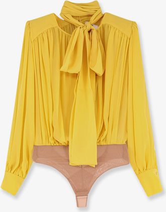 Elisabetta Franchi Camicia in seta con dettaglio body - ELISABETTA FRANCHI - gender_Woman