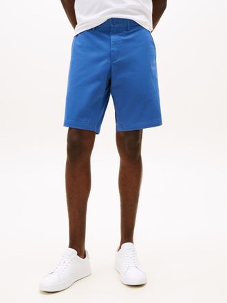 Tommy Hilfiger Shorts TOMMY HILFIGER HARLEM SHORT 1985, Herren, Gr. 30, N-Gr, blau, Stoff, Obermaterial: 97% Baumwolle, 3% Elasthan, Basic, relaxed fit kniefrei, Hos