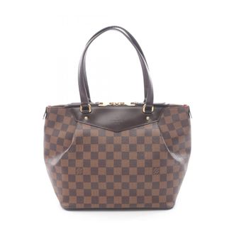 Louis Vuitton Brown Coated Canvas Damier Canvas Pvc Leather Tote Bag (Pre-Owned)