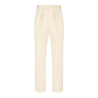 Tom Ford Heren, Broeken, Beige, Maat: W33 Katoen