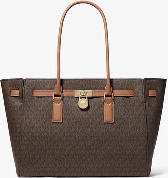 Michael Kors Hamilton Moderne Large Signature Logo Tote Bag