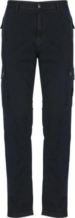 Stone Island Heren, Broeken, Blauw, Maat: W33 Katoen
