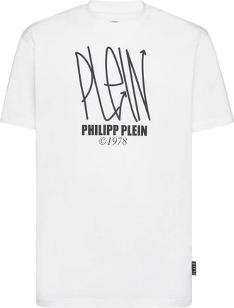 Philipp Plein Heren, Tops, Wit, Maat: 2XL Katoen