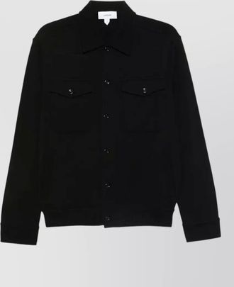 Lardini mens cotton cardigan jacket buttoned collar