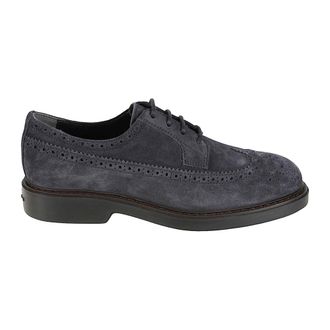 Hogan H704 Derbies - Heren - Veterschoenen - Blauw - 42 1/2 EU - Leer - Schoenen
