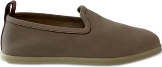 Loro Piana Mocassini Venice in pelle scamosciata - Marrone