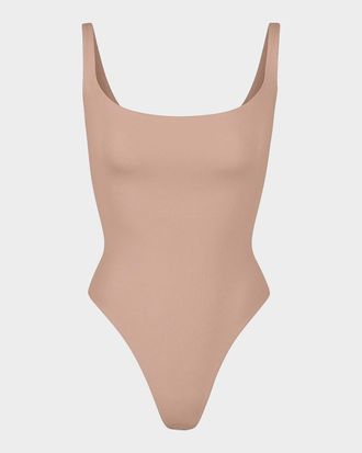 SKIMS Fits Everybody Square-Neck Bodysuit