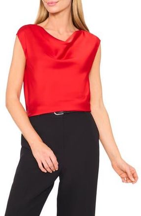 Halogen Cowl Neck Sleeveless Top in Classic Cherry at Nordstrom Rack, Size X-Large