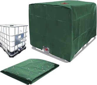 OEM Funda Para Radiador, Para Dep&oacute;sito De Agua Exterior 1000 Litros (contenedor Ibc), Impermeable Prueba Polvo, Tela Oxford, Protecci&oacute;n Solar, Verde