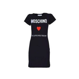 Moschino Black Cotton Casual Womens Dress