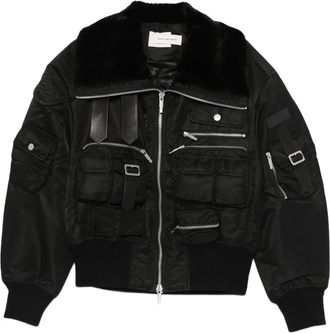 Feng Chen Wang Giacca con tasche - Nero