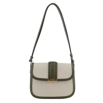 Pourchet Dames, Tassen, Groen, Maat: ONE Size Leer