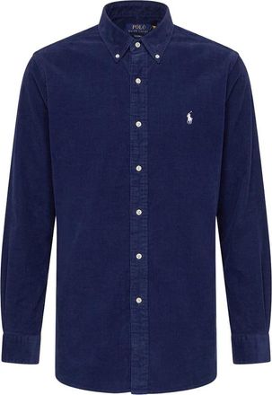 Polo Ralph Lauren Camicia Maniche Lunghe Custom Fit - - Shirts - Uomo - Blu - XL