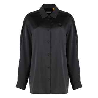 Moncler Shirts, female, Black, S, Satin Shirt