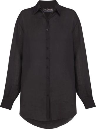 Cortana Dennis Shirt - Dames - Overhemden - Zwart - XS - Overhemden