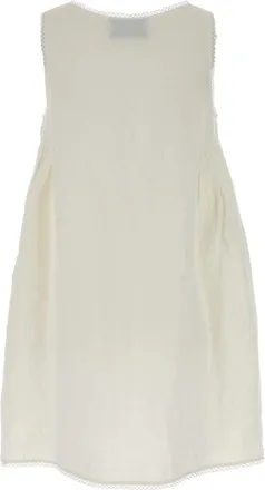 Prada Linen Mini Dress - White