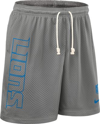 Nike Detroit Lions Sideline Reversible Mens Nike Mens Dri-FIT NFL Shorts in Grey | 03BF0DPO9J-N9J